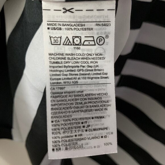 Breezy NWT LS Stripy Banana Republic Blouse - Picture 6 of 6